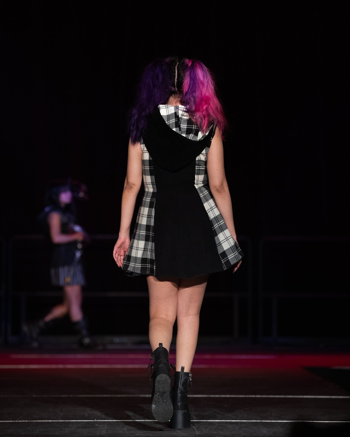 House of Ryura Hooded Short Dress
