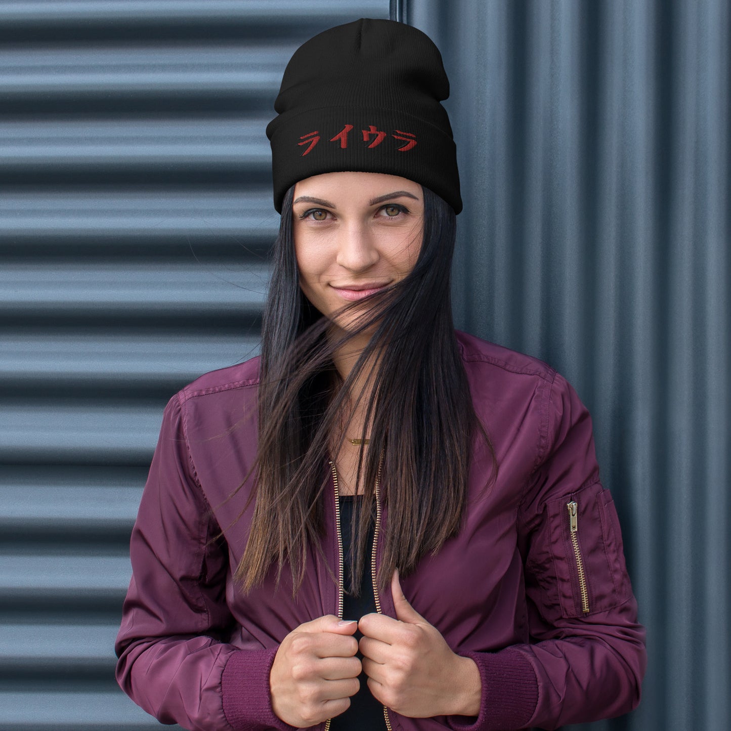 Ryura Kanji Embroidered Beanie