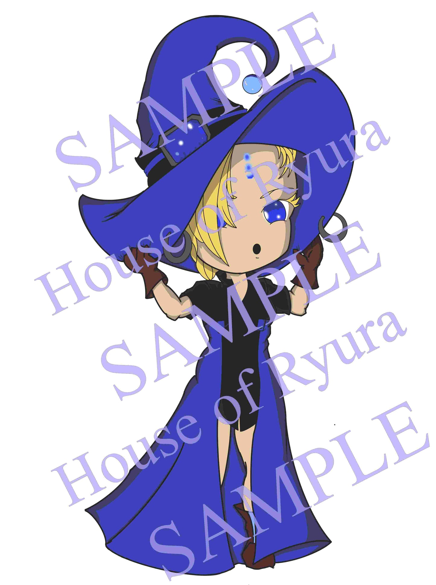 RyuraVerse - Chibi Water Caster sticker